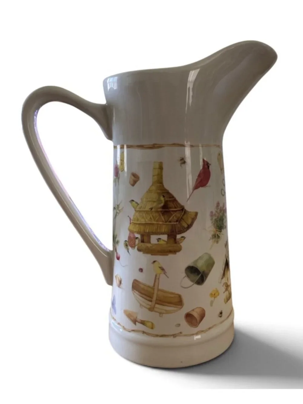 Vtg Marjolein Bastin “Nature’s Sketchbook’” For Hallmark Pitcher 10”